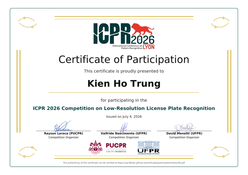 ICPR 2026 certificate of participation